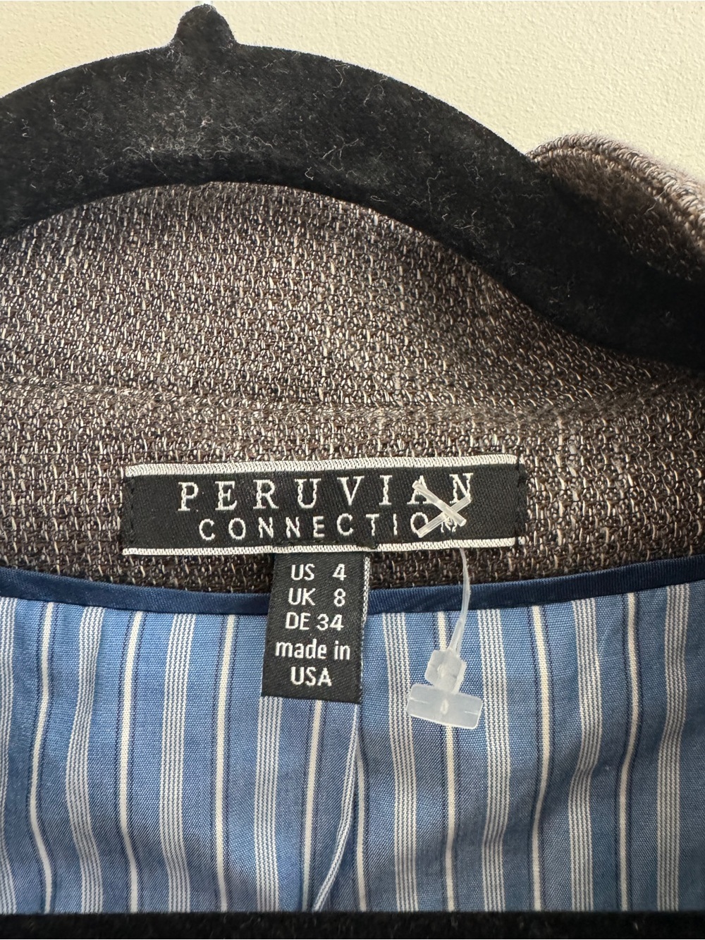 Peruvian Connection Linen Blend Jacket Blazer - Picture 2 of 3